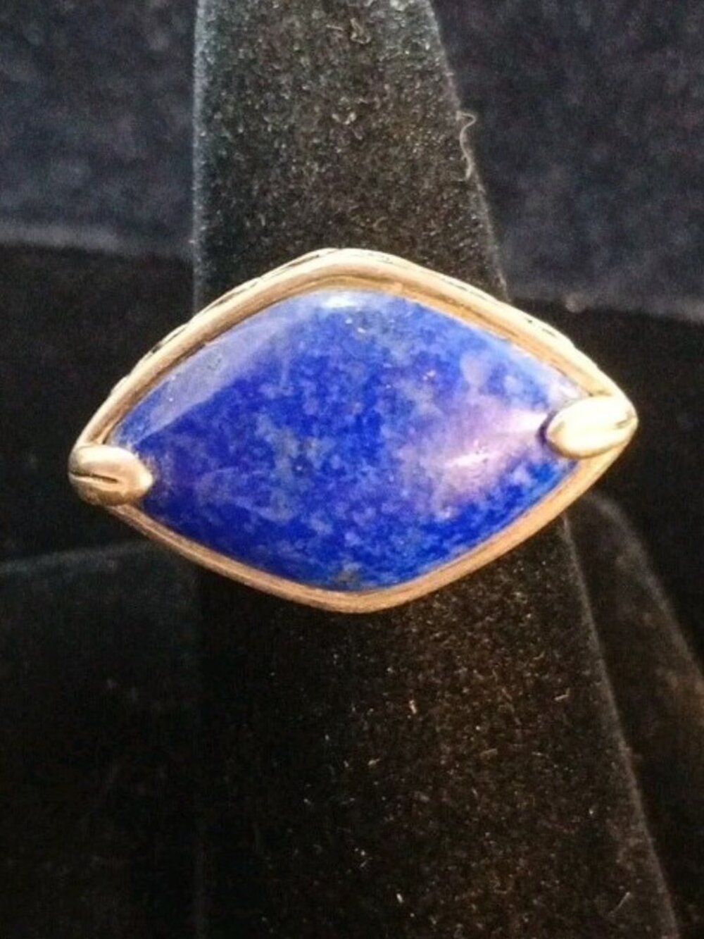 STERLING SILVER 925 LAPIS RING SIZE 8.5 (R-8)